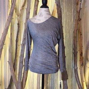 Bebe Top Sz XS Asymmetrical Neckline